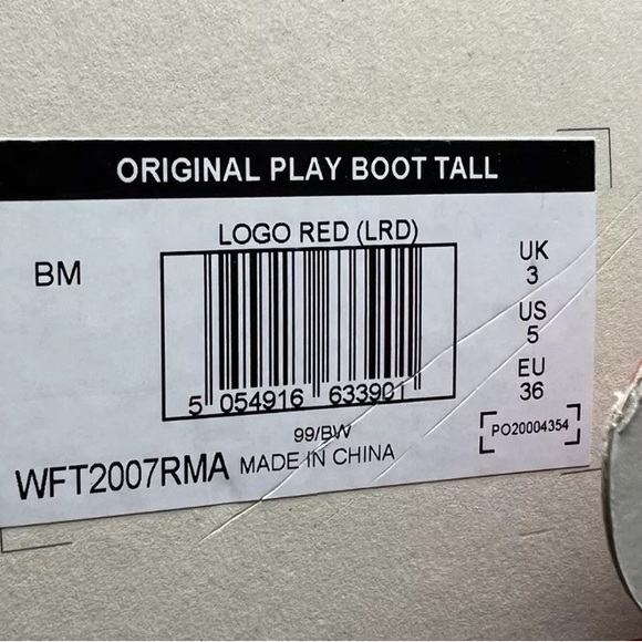 Hunter Women's Original Play Tall Boots Red, Size 5M - Picture 6 of 6